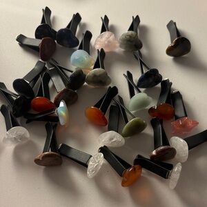 Assorted Crystal Heart Vent Clips